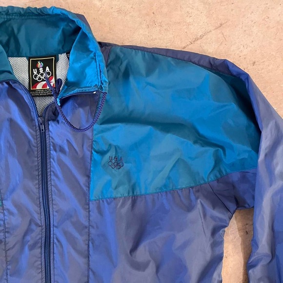 1992 Barcelona Olympics JCPenny Nylon Windbreaker‎ Jacket - Picture 2 of 4